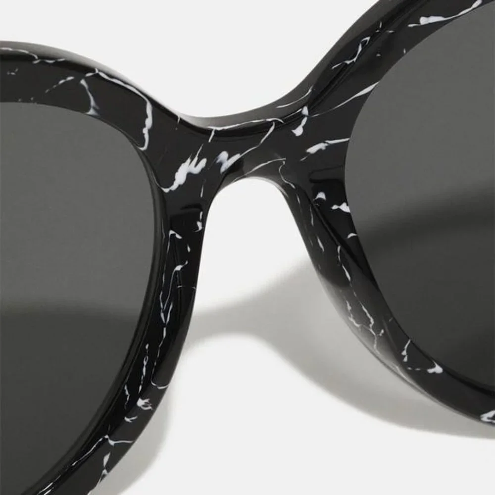 New Authentic- PRADA Dark Grey Cat Eye Ladies Sunglasses PR 01YS 09V5S0 54
